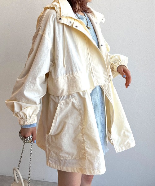 「w closet」 マウンテンパーカー FREE ベージュ レディース_画像3