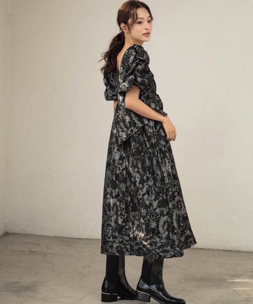 GIRL DRESS FOR NOW パーティードレス ドレス バブルスリーブ