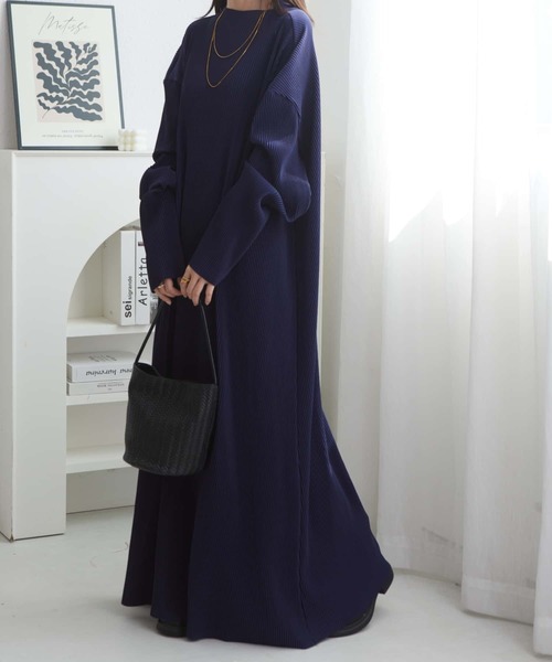 アルベロベロ ネイビー 長袖ワンピース 130cm さえら　美品 MAISON DE THERESE（メゾン ド テレーズ） ワンピース ルーズ