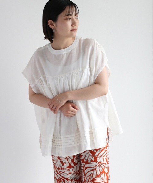 「cepo」 半袖ブラウス M ベージュ レディース_画像9