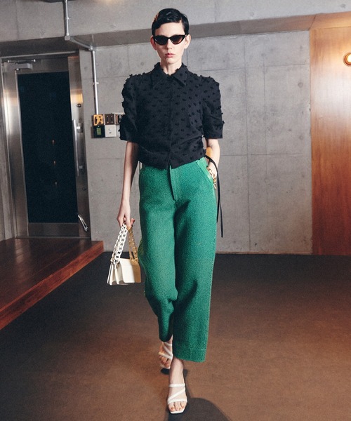 「MAISON SPECIAL」 半袖ブラウス FREE ブラック レディース_画像8