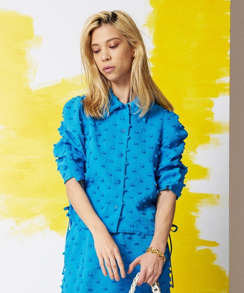 「MAISON SPECIAL」 半袖ブラウス FREE ブラック レディース_画像9