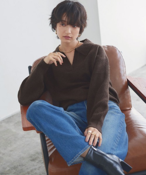 アンゴラミックススキッパーニット SENSE OF PLACE by URBAN RESEARCH セーター ニット 「ユニセックス