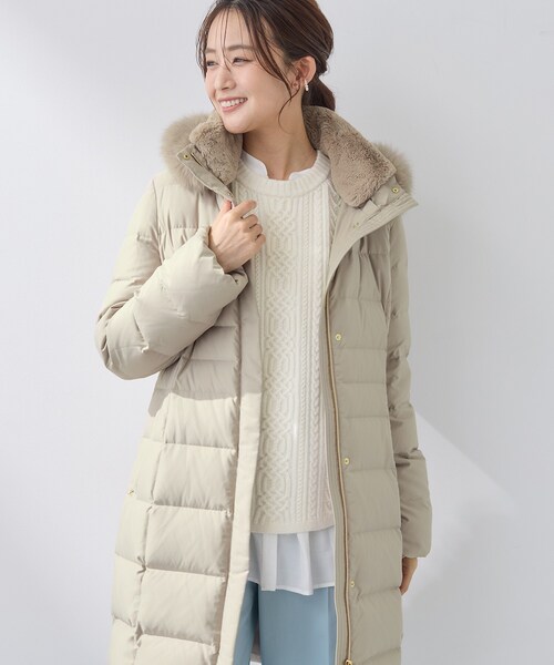 INDIVI（インディヴィ） ダウンコート ダウンジャケット 「名品／撥水