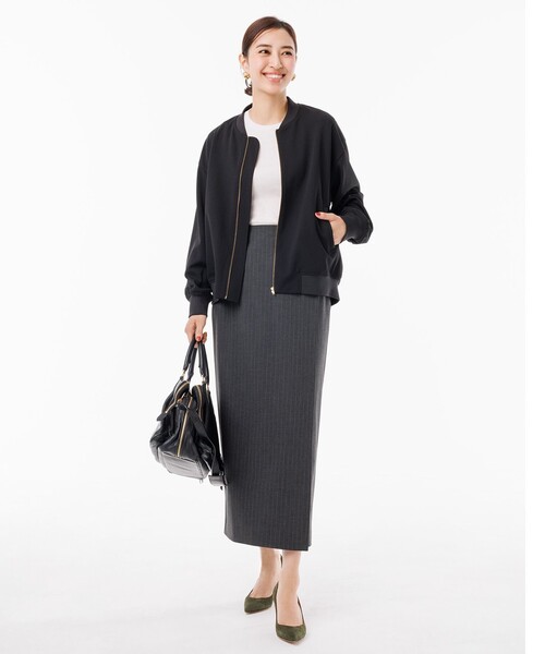 「UNFILO」 ジップアップブルゾン MEDIUM ブラック レディース_画像7