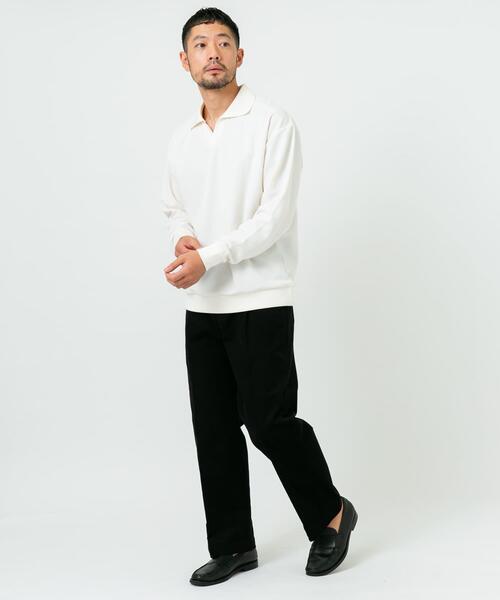 サーマルポロシャツS URBAN RESEARCH ROSSO MEN ポロシャツ ダブルフェイスサーマル