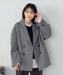 COMME CA ISM（コムサイズム） ピーコート pコート オーバーサイズ P