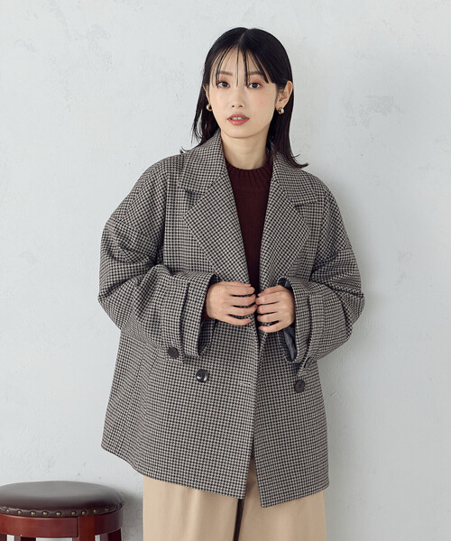 COMME CA ISM（コムサイズム） ピーコート pコート オーバーサイズ P