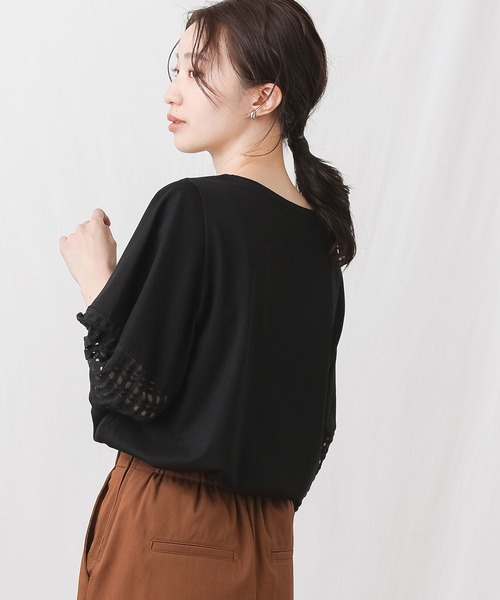 「Gready Brilliant」 「AuieF」半袖カットソー 38 オフホワイト レディース_画像5