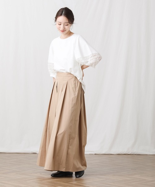 「Gready Brilliant」 「AuieF」半袖カットソー 38 オフホワイト レディース_画像8