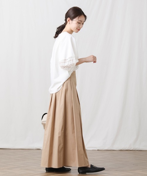 「Gready Brilliant」 「AuieF」半袖カットソー 38 オフホワイト レディース_画像9