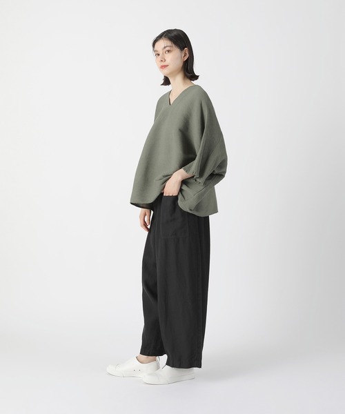 Plantation（プランテーション） 7分袖ブラウス M size ピンク 