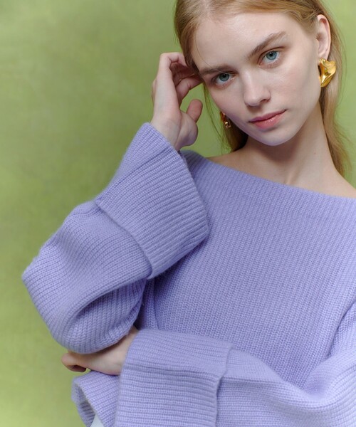 ニット セーター 「LOULOU WILLOUGHBY」MOU CODEプルオーバー レディース
