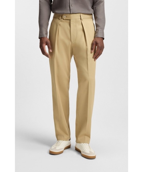 BOSS GOLF パンツ ベージュ BOSS（HUGO BOSS） パンツ BECKHAM x BOSS ストレッチコットン メンズ