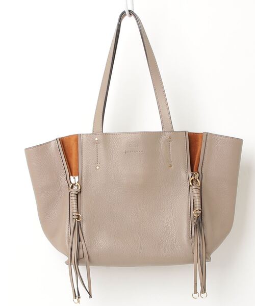 Chloe 「Chloe」 マイロ トートバッグ - グレー レディース : ZOZOTOWN