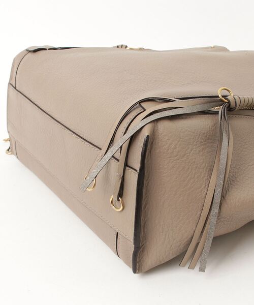 Chloe（クロエ） マイロ トートバッグ - グレー レディース : ZOZOTOWN