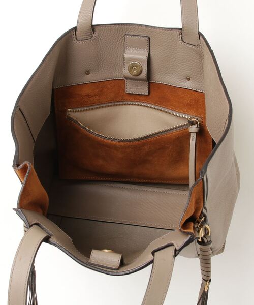 Chloe（クロエ） マイロ トートバッグ - グレー レディース : ZOZOTOWN