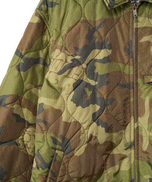 HYSTERIC GLAMOUR 迷彩柄中綿ジャケット ヒステリックグラマー ナイロンジャケット 迷彩柄 メンズ SIZE M (M