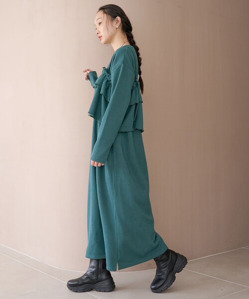 coen（コーエン） ワンピース 「セットアイテム」起毛リブキャミセット