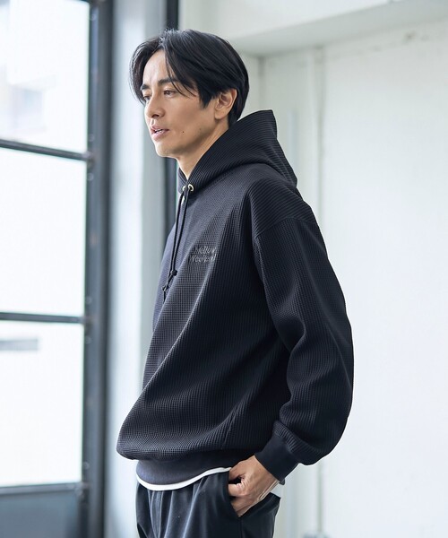 coen（コーエン） パーカー SOLOTEX(R)ヘビーワッフルパーカー メンズ