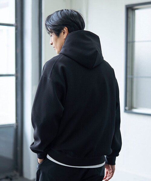 coen（コーエン） パーカー SOLOTEX(R)ヘビーワッフルパーカー メンズ