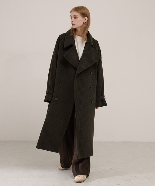 「EMMA CLOTHES」 トレンチコート L ベージュ メンズ_画像8