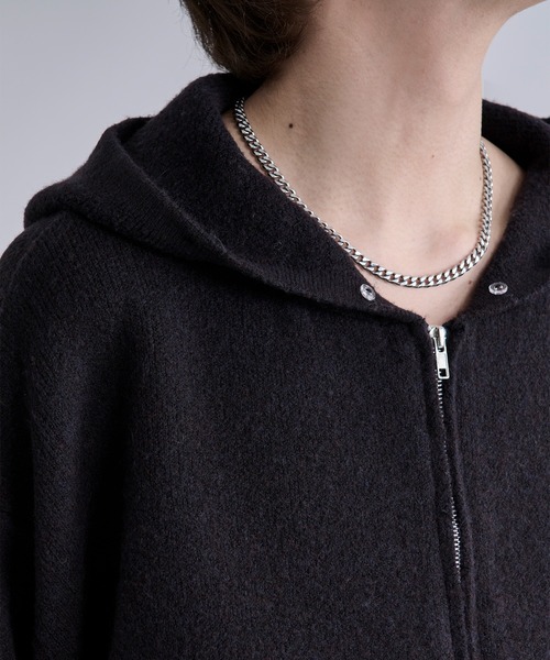 Ellno Loset（エルノロゼット） パーカー 2wayファーフードニット