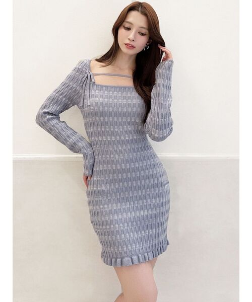 RESEXXY（リゼクシー） ワンピース ジャガードチェックニットミニ