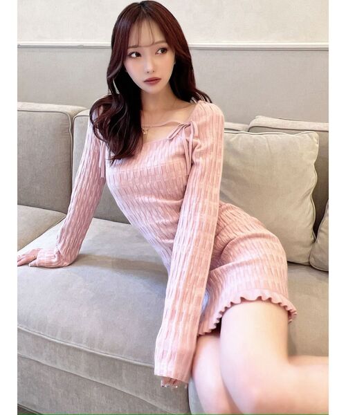 RESEXXY（リゼクシー） ワンピース ジャガードチェックニットミニ