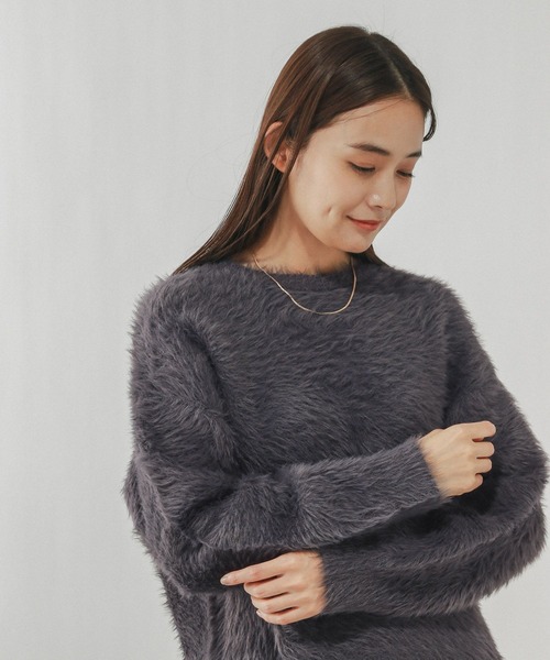 GLOBAL WORK（グローバルワーク） ニット セーター シャギークルー