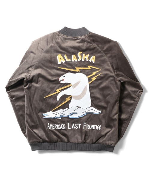 HOUSTON（ヒューストン） スカジャン - オリーブ メンズ : ZOZOTOWN