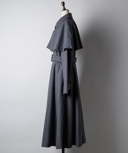 「VIOLETTA」 チェスターコート S ブラック レディース_画像3