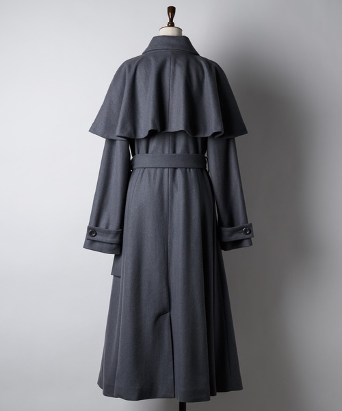 「VIOLETTA」 チェスターコート S ブラック レディース_画像4