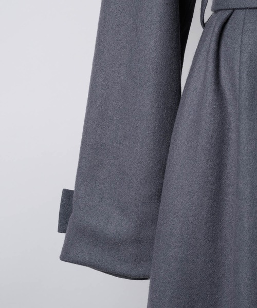 「VIOLETTA」 チェスターコート S ブラック レディース_画像8