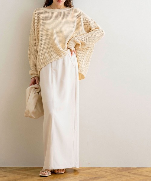 「NOAHL」 長袖ニット - ネイビー レディース_画像9