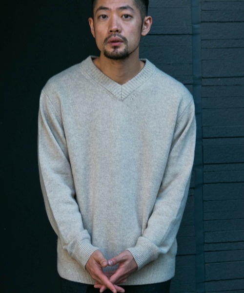 「URBAN RESEARCH ROSSO MEN」 長袖ニット X-LARGE インディゴブルー メンズ_画像4