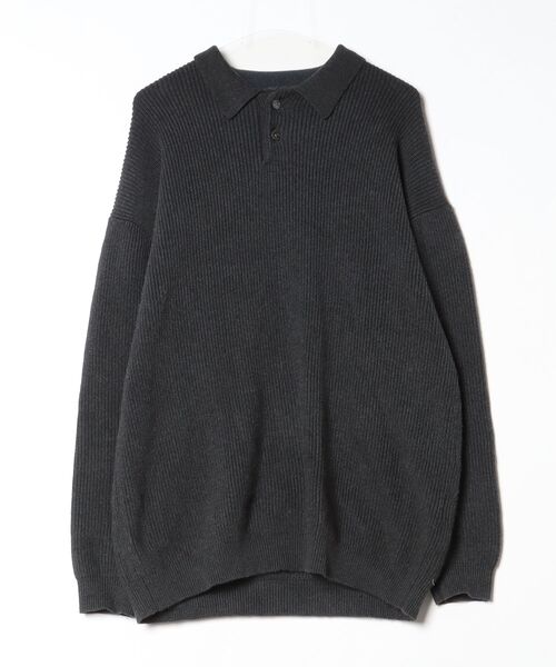 Steven Alan」 長袖ポロシャツ X-LARGE ブラック メンズ 購入品紹介 