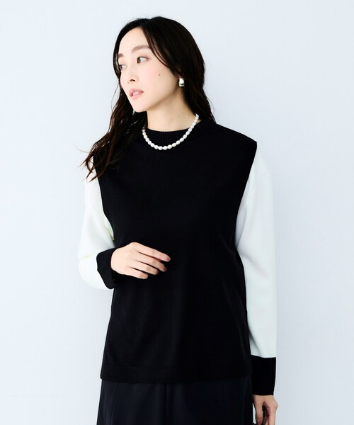 UNTITLED（アンタイトル） ニット セーター ラウンドネックニット