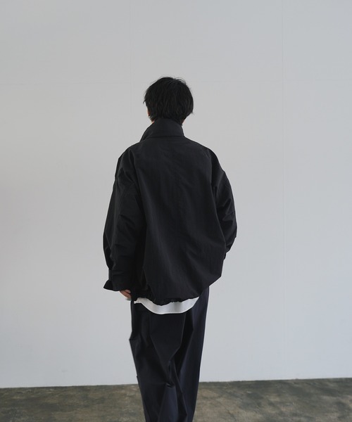 「WYM LIDNM」 ミリタリーブルゾン L ブラック メンズ_画像6