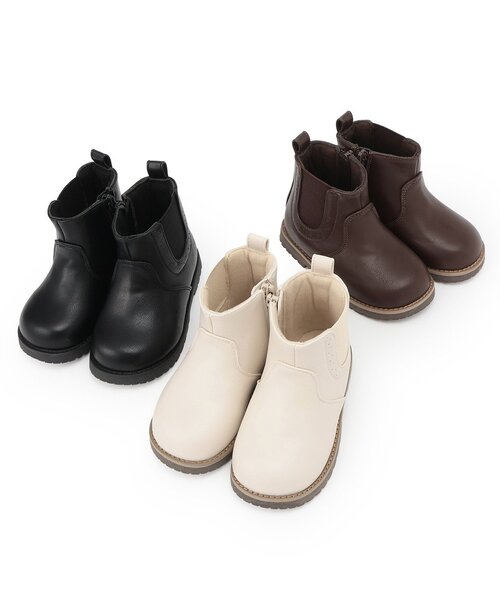 「petit main」 「KIDS」ブーツ 19cm ライトベージュ キッズ_画像7