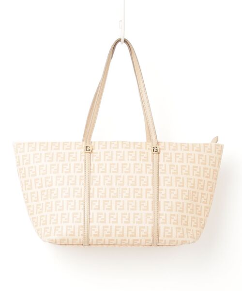 FENDI フェンディ ズッキーノ ハンドバッグ FENDI（フェンディ） ズッキーノ ハンドバッグ - ベージュ レディース
