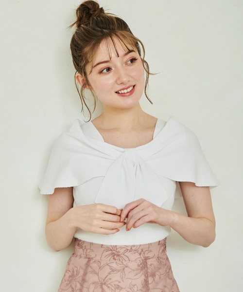 「NOELA」 ノースリーブニット フリー ブラック レディース_画像3