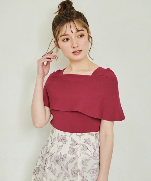 「NOELA」 ノースリーブニット フリー ブラック レディース_画像6