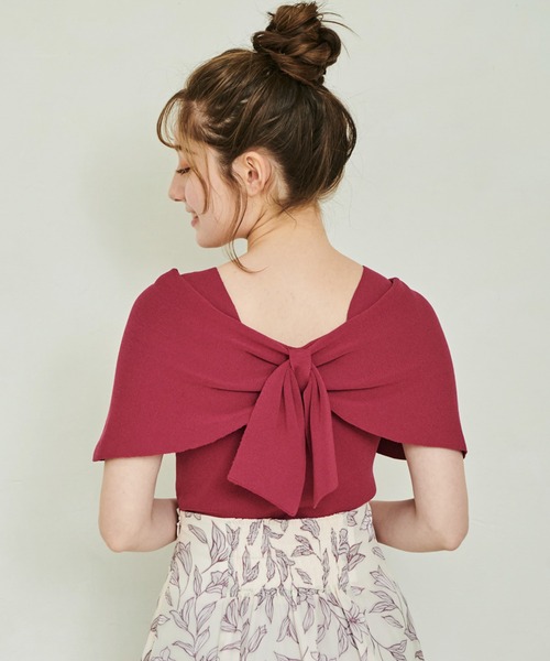 「NOELA」 ノースリーブニット フリー ブラック レディース_画像7