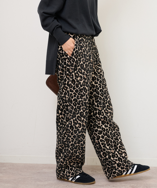 JOURNALSTANDARD レリューム レオパードジャガードパンツ ヒョウ柄 JOURNAL STANDARD relume（ジャーナルスタンダード レリューム