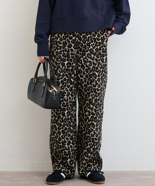JOURNALSTANDARD レリューム レオパードジャガードパンツ ヒョウ柄 JOURNAL STANDARD relume（ジャーナルスタンダード レリューム