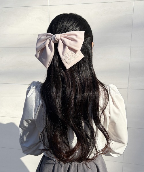 F i.n.t（フィント） ヘアクリップ 卒業式 レースタグ付きリボン