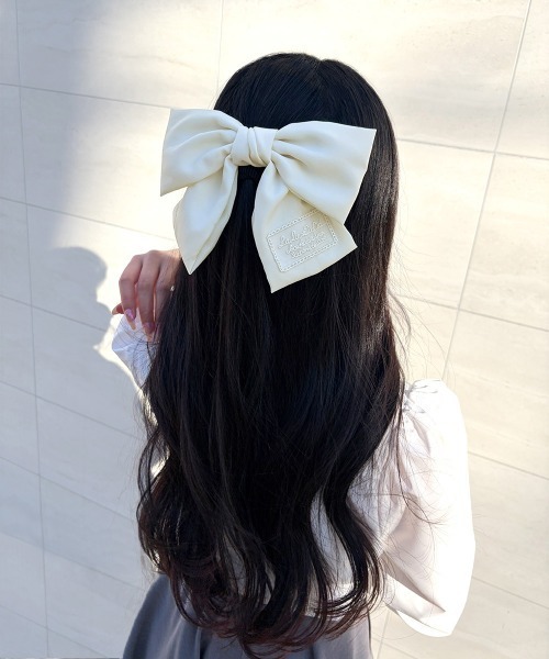 F i.n.t（フィント） ヘアクリップ 卒業式 レースタグ付きリボン