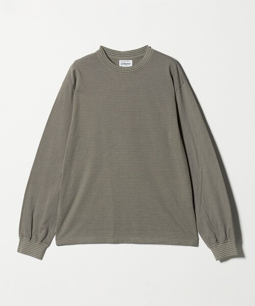 Yonetomi NEW BASIC tシャツ 「別注」「YONETOMI」 ボーダー クルー