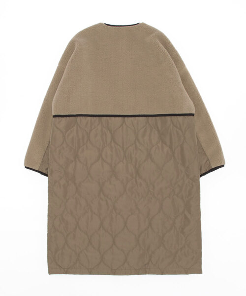 「Re.Verofonna」 ノーカラーコート MEDIUM モカ レディース_画像2